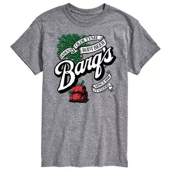 Футболка с логотипом Big & Tall Coca-Cola Barq Licensed Character, серый