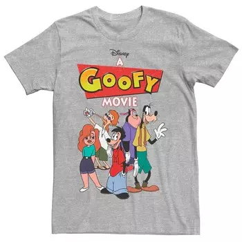 Футболка с логотипом Big & Tall Disney A Goofy Movie Group Shot Licensed Character, цвет Athletic Heather
