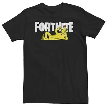 Футболка с логотипом Big & Tall Fortnite Peel Yourself Licensed Character, черный