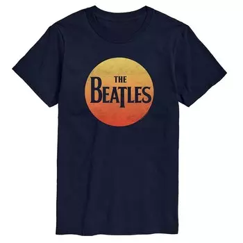 Футболка с логотипом Big & Tall The Beatles Sun Licensed Character, темно-синий