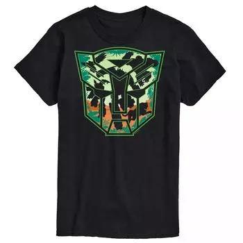 Футболка с логотипом Big & Tall Transformers Autobot Jungle Licensed Character, черный