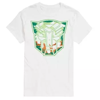Футболка с логотипом Big & Tall Transformers Autobot Jungle Licensed Character, белый