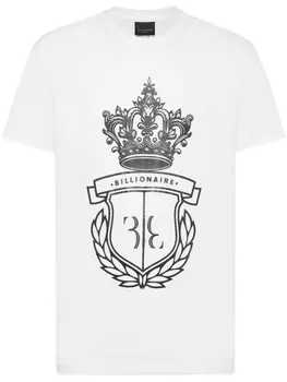 Футболка с логотипом Billionaire, белый