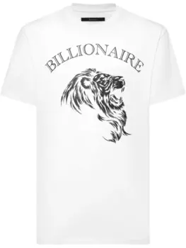 Футболка с логотипом Billionaire, белый
