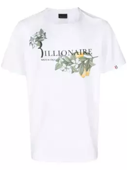 Футболка с логотипом Billionaire, белый