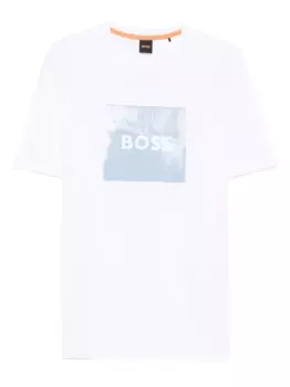 Футболка с логотипом BOSS, белый