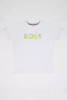 Футболка с логотипом Boss Kidswear, белый