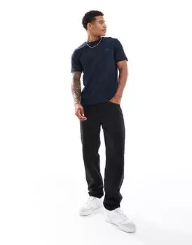 Футболка с логотипом BOSS Tales в темно-синем цвете - NAVY BOSS Orange