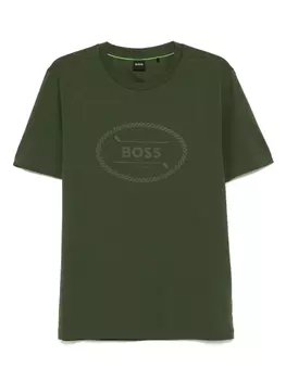 Футболка с логотипом BOSS, зеленый