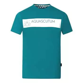 Футболка с логотипом бренда Block Aquascutum, зеленый