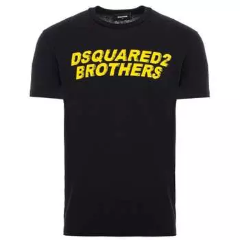 Футболка с логотипом Brothers Dsquared2, черный