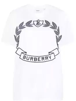 Футболка с логотипом BURBERRY, белый
