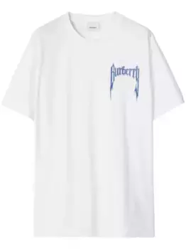 Футболка с логотипом BURBERRY, белый
