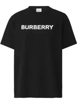 Футболка с логотипом BURBERRY, черный