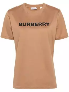 Футболка с логотипом Burberry, коричневый