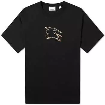 Футболка с логотипом Burberry Padbury EKD, черный