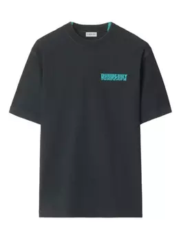 Футболка с логотипом Burberry, серый