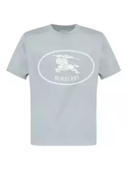 Футболка с логотипом BURBERRY, синий