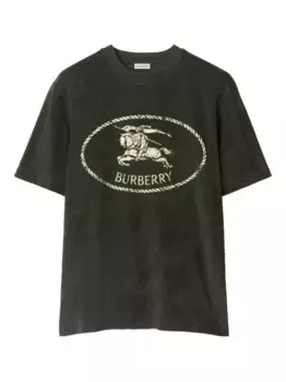 Футболка с логотипом BURBERRY, зеленый