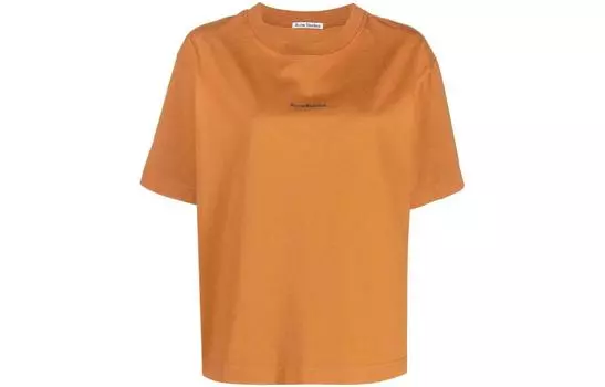 Футболка с логотипом Burnt Orange Acne Studios, Orange