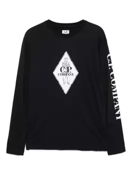 Футболка с логотипом C.P. Company Kids, синий