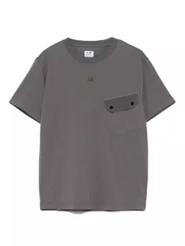 Футболка с логотипом C.P. Company Kids, серый