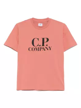 Футболка с логотипом C.P. Company Kids, розовый