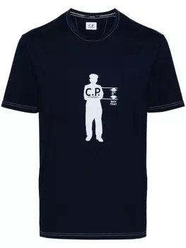 Футболка с логотипом C.P. Company, синий
