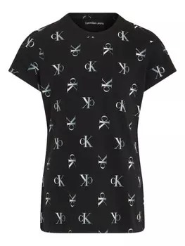 Футболка с логотипом Calvin Klein Jeans, черный