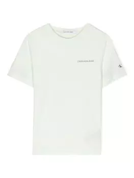 Футболка с логотипом Calvin Klein Kids, зеленый