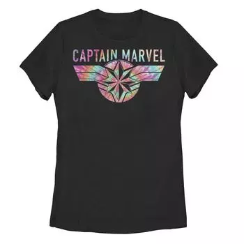 Футболка с логотипом Captain Marvel Tie-Dye для юниоров Licensed Character