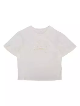 Футболка с логотипом Chlo Kids, белый