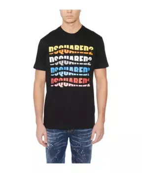 Футболка с логотипом Christer Dsquared2, черный