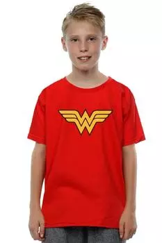 Футболка с логотипом «Чудо-женщина» DC Comics, красный