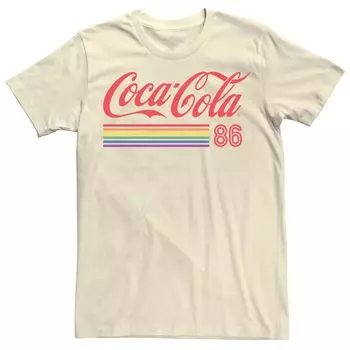 Футболка с логотипом Coca-Cola Pride Rainbow Stripe 86 для взрослых Licensed Character