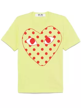 Футболка с логотипом Comme Des Garons Play, зеленый