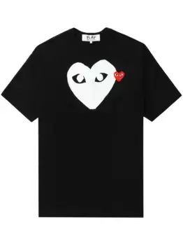 Футболка с логотипом Comme Des Garons Play, черный