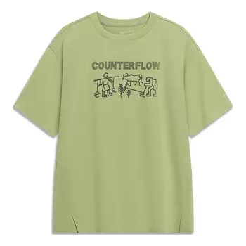 Футболка с логотипом Counterflow Li-Ning, зеленый