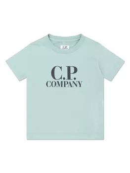 Футболка с логотипом CP Company Kids C.P. Company Kids, зеленый