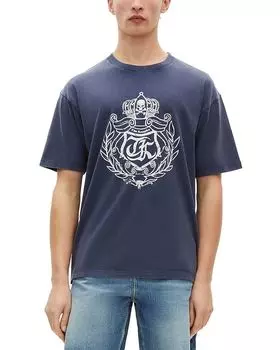 Футболка с логотипом Crest The Kooples, синий