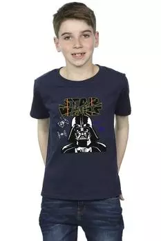 Футболка с логотипом Darth Vader Comp Star Wars, темно-синий