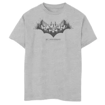 Футболка с логотипом DC Comics Batman Skyline для мальчиков 8–20 лет Licensed Character