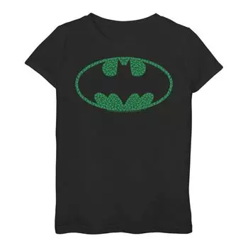 Футболка с логотипом DC Comics «Бэтмен» и клевером для девочек 7–16 лет Licensed Character
