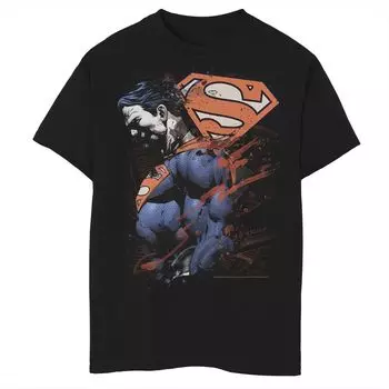 Футболка с логотипом DC Comics для мальчиков 8–20 лет и профилем Супермена Licensed Character