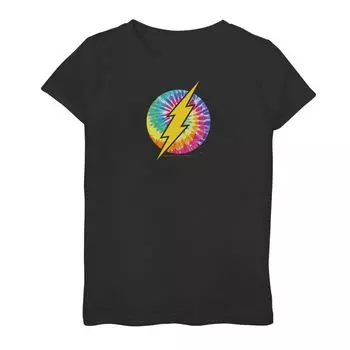 Футболка с логотипом DC Comics Flash Tie Dye для девочек 7–16 лет DC Comics