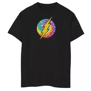 Футболка с логотипом DC Comics Flash Tie Dye для мальчиков 8–20 лет Licensed Character
