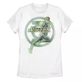 Футболка с логотипом DC Comics Green Lantern Action Pose для юниоров Licensed Character