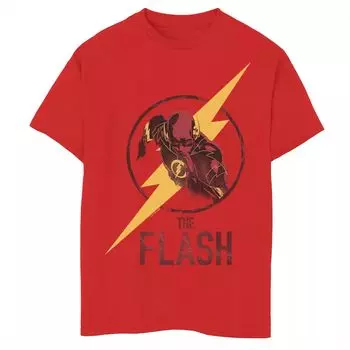 Футболка с логотипом DC Comics The Flash Run Charge Through Lightning для мальчиков 8–20 лет Licensed Character