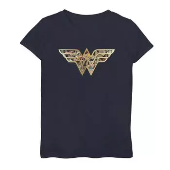 Футболка с логотипом DC Comics Wonder Woman и коллажем для девочек 7–16 лет Licensed Character