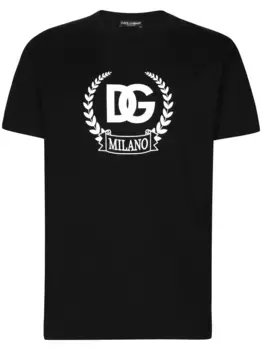 Футболка с логотипом DG DOLCE & GABBANA, черный